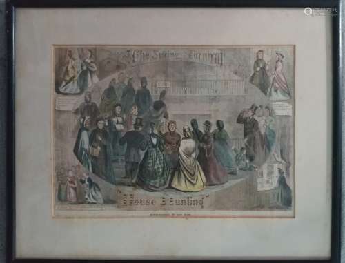 Color Print of the Spring Carnival in House-Huntin
