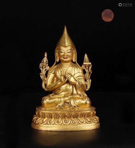 Chinese Gilt Bronze Buddha