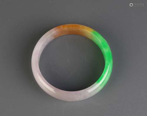 Chinese Multi-Color Jadeite Bangle