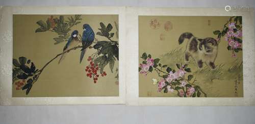 2 Pieces of Chinese Paintings