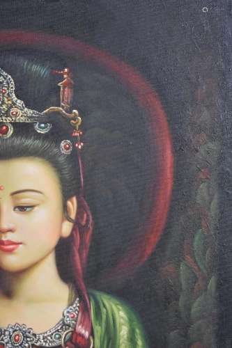中国仕女油画