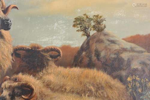 英国画家罗伯特·沃森（1865-1916）1882年画作“五羊图”