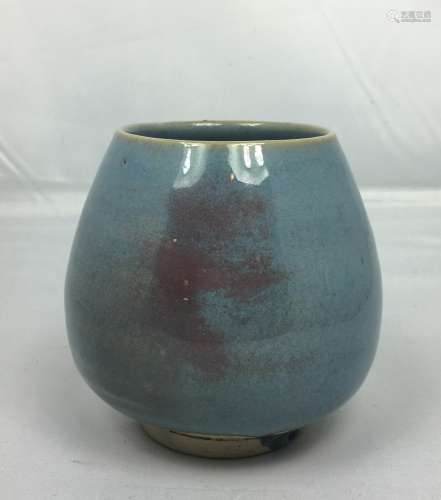 Robins Egg Blue Glazed Porcelain Cup