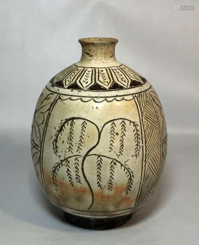 Cizhou Ware Glazed Vase