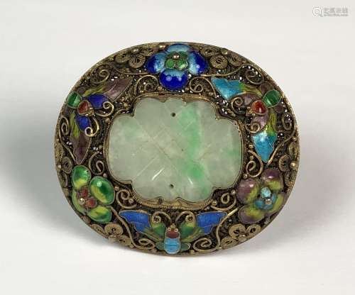 Jadeite Brooch