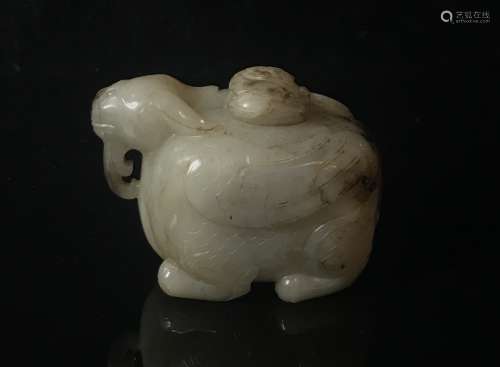 Carved Jade of Mythical Beast