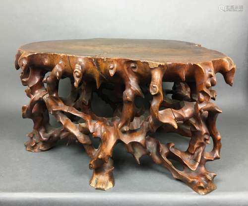 A Large Chinese Wood-Root Stand