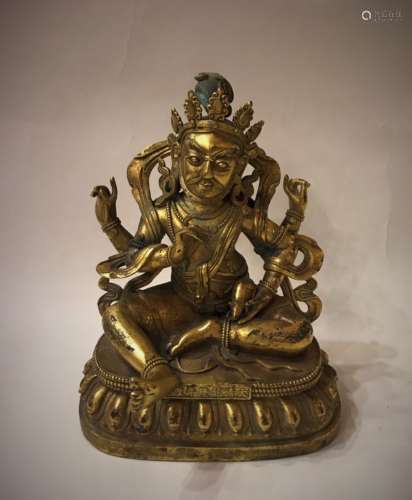 Gilt Bronze Figur of Maitreya