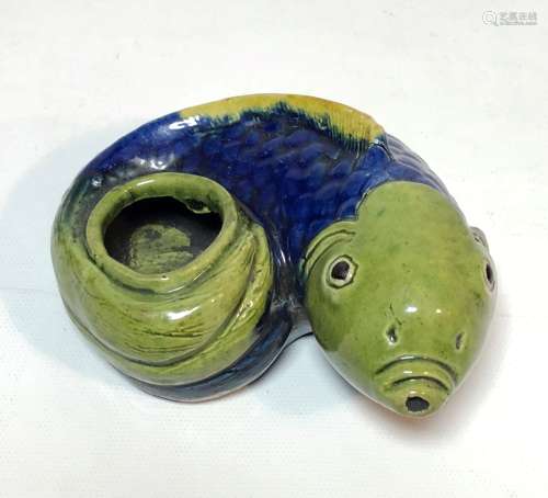 Porcelain Water Dropper Figure of Fish