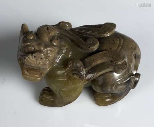 Carved Jade Foo Dog