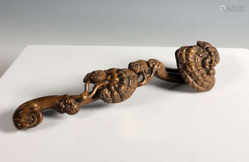 Carved Wood Ruyi