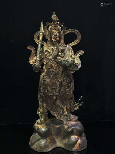 Bronze Figure of Warrior Immortal