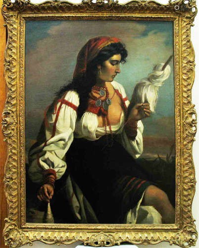 Oil on Canvas of Gipsy Girl