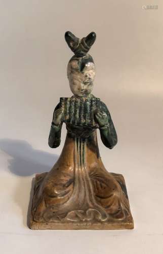 Tang Sancai glazed Porcelain Figure