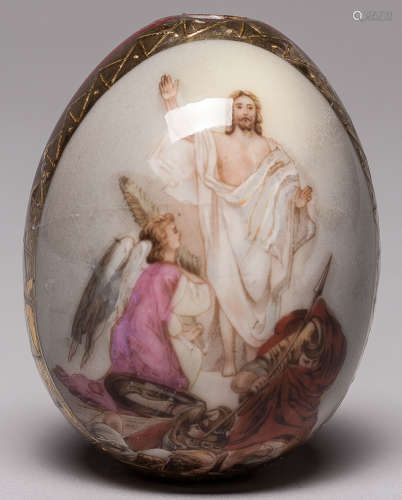 Russian Porcelain Easter Egg, 19th century.