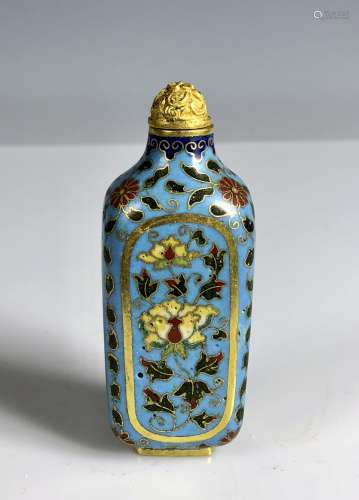 A Chinese Cloisonne Enamel Snuff Bottle With Mark