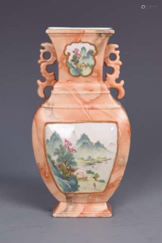 Wall Hanging Porcelain Vase with Mark