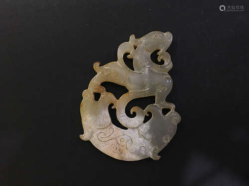 A GU JADE JADE DRAGON PEI