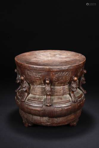A Yixing zisha Taoist ritual 'bagua' drum