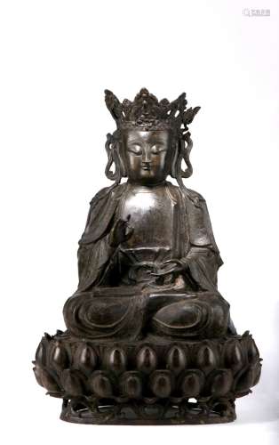 A Very large Bronze Figure Of Bodhisattva