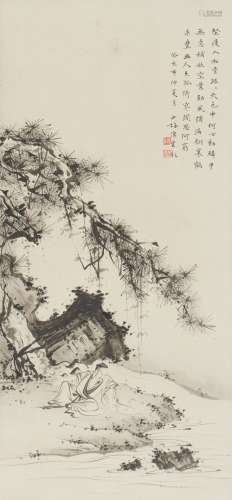 Chen Shaomei: ink on paper'Figure' painting