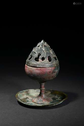 An archaic bronze 'hill' incense burner