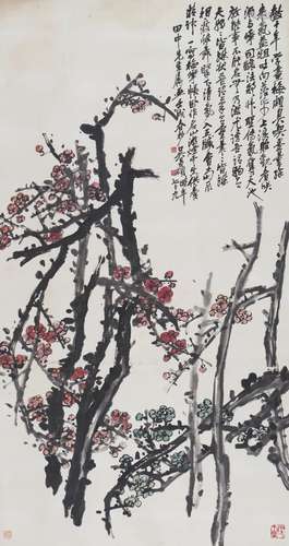 Wu Changshuo: color and ink 'plum blossom' painting