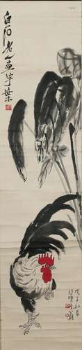 Qi Baishi/Xu Beihong: color and ink on paper painting