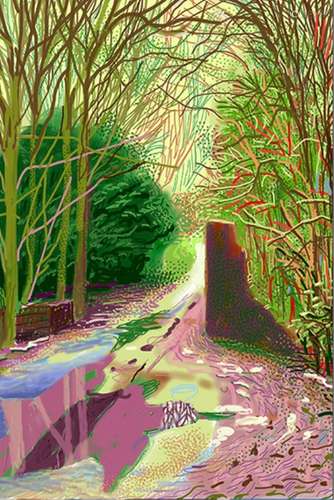 OIL PAINTING SPRING, DAVID HOCKNEY