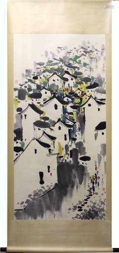 WU GUANZHONG YUXIANG FINE HANGING SCROOL