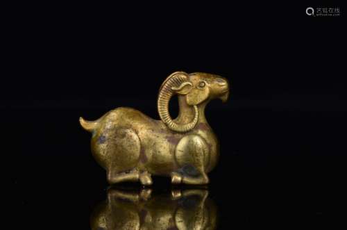 BRONZE GOAT PAPERWEIGHT