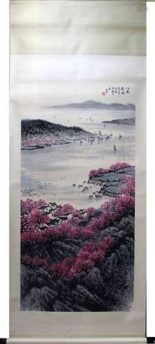 SONG WENZHI LANDSCAPE FINE HANGING SCROLL