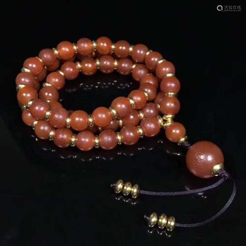 AGATE BUDDHA BEADS