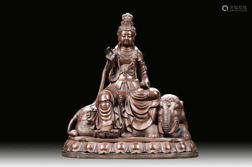 SHENTU GUOHONG: YIXING ZISHA SAMANTABHADRA BUDDHA