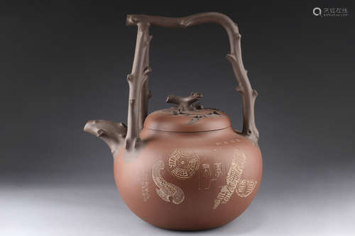 JIANG JIANMING: LARGE YIXING ZISHA TEAPOT