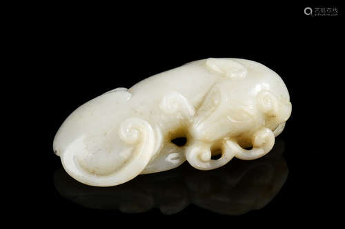 JADE CARVED 'DOG' FIGURE