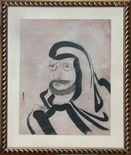 403. INK ON PAPER OF DARUMA; JIN MING GAO