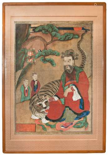 400. PAINTING OF SANSIN AND TIGER