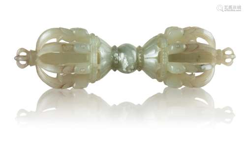 65. JADE CARVED VAJRA, QING DYNASTY