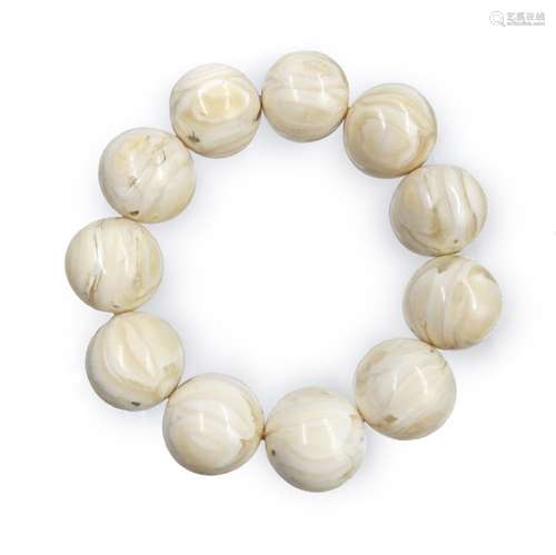 311. FOSSLED TEETH-MADE BRACELET