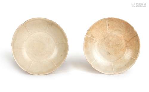 113. PAIR OF SONG DYN BLOSSOM PATTERN DISHES