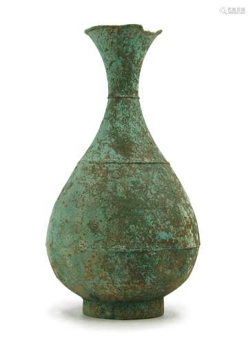 196. KORAI BRONZE WINE BOTTLE