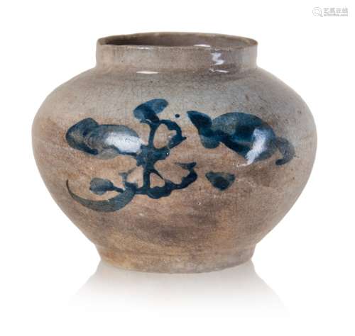 369. BLUE AND WHITE KOREAN MOON JAR