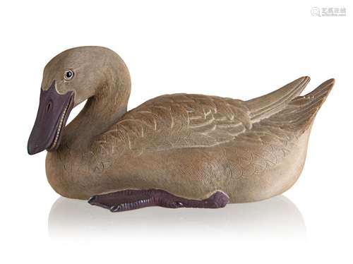 299. PURPLE CLAY DUCK