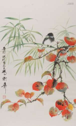 Flower and Birds Painting by Xie Zhi Liu