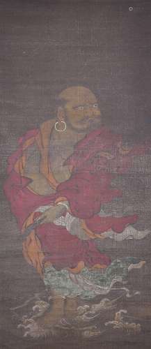 A portrait of Bodhidharma