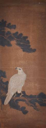 A painting of eagle by Lang Shi Ning （Giuseppe Castiglione , 1688 - 1766）