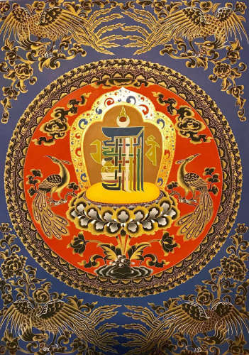 PURE GOLD DECORATED THANGKA