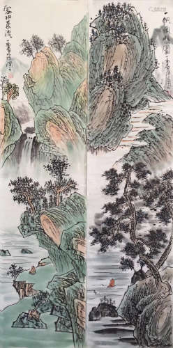 SET OF TWO PAINTINGS OF CHENGXIUTONG SIGN