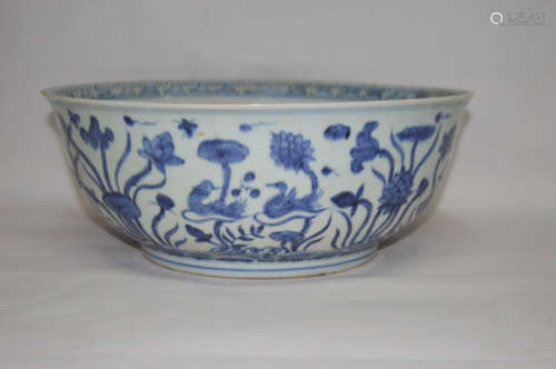 BLUE&WHITE BIG BOWL